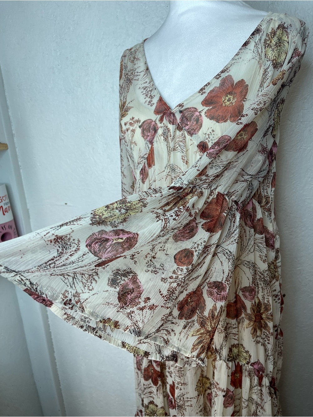 Boho Floral Maxi Dress Bell Sleeve Tiered
Cottagecore Fall Festival Sm oversized - Picture 9 of 14